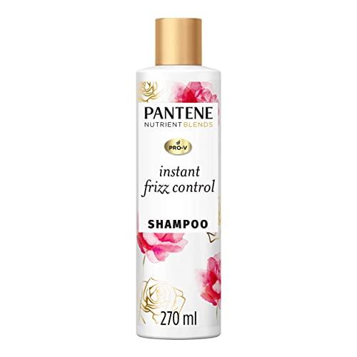 Shampoo Pantene Nutrient Blends Controle Instantâneo do Frizz, com Colágeno, Pantenol e Extrato de Rosa 270 ml, Cor: Branco