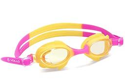 Óculos de Natação Junior Shark Fin VN201-3 Rosa e Amarelo Tamanho Único Vollo Sports