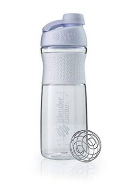 Garrafa misturadora SportMixer da BlenderBottle perfeita para shakes de proteína e pré-treino, 793 g, branca