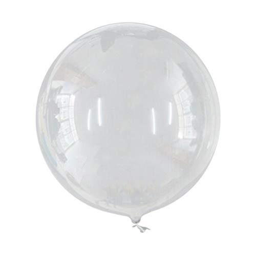 Balão Transparente Bubble 45cm - Kit 5 Unidades