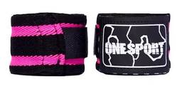 One Sport , Bandagem Elastica Adulto Unissex, Preto/Rosa (Black/Pink), 5mts