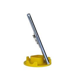 Suporte de Mesa para Celular ou Tablet serve em todos os aparelhos - Modelo Redondo (Amarela)