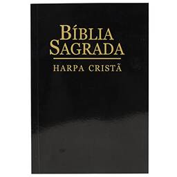 Bíblia Sagrada Letra Grande com Harpa Cristã - Capa preta: Almeida Revista e Corrigida (ARC)