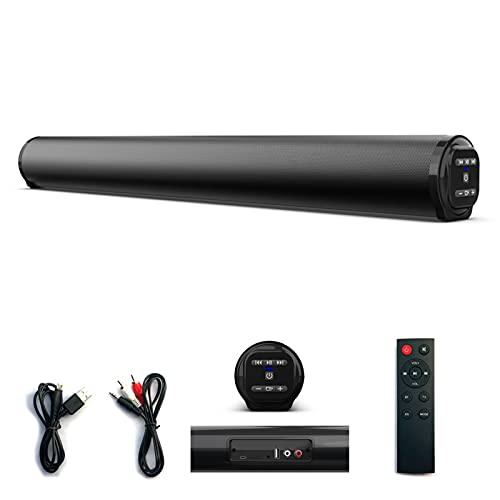 Soundbar, Barra de som Alto-falante com fio Bluetooth Surround Soundbar para PC TV Alto-falantes externos remotos