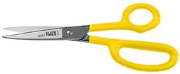 Klein Tools Tesoura 22003, tesoura utilitária de alta alavancagem corta qualquer coisa de borracha a metal, com alça estendida, lâmina serrilhada, 20,3 cm