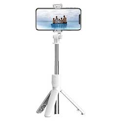KKmoon BT Selfie Stick Tripé dobrável Rotação 360 ° Suporte multifuncional portátil para telefone móvel ajustável para tirar fotos Gravação de shows ao vivo