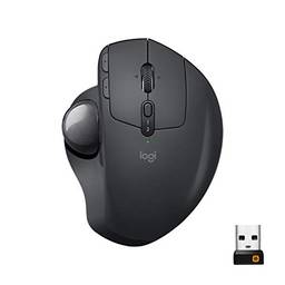 Mouse sem fio Logitech Trackball MX Ergo com Ajuste de Ângulo, USB Unifying ou Bluetooth para até 3 dispositivos, Recarregável