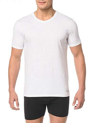 Kit com 2 Camisetas, Calvin Klein, Masculino, Branco, G
