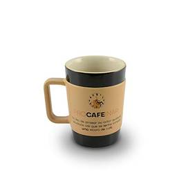 Caneca de Cerâmica Coffee to Go Procafeinar, 150ml, Creme, Mondoceram