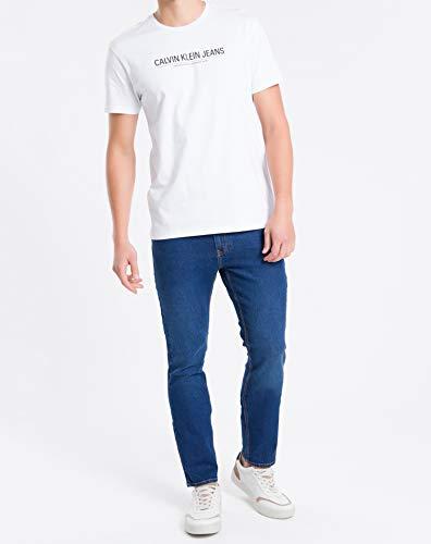 Camiseta Flagship, Calvin Klein, Masculino, Branco, GG