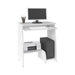 Mesa para Computador com prateleira retrátil PIXEL cor Branco - Artely