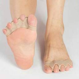 KKmoon Separadores de silicone para dedos do pé Endireitador corretor do dedo do pé espaçador extensores para joanete alívio martelo dedo correção de dedo do pé