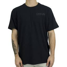 Camiseta Oakley Masculina Graphic Logo Tee, Preto, XG