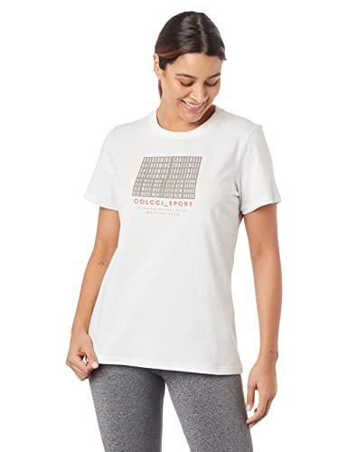 Camiseta com Estampa, Colcci Fitness, feminino, Off Shell, G