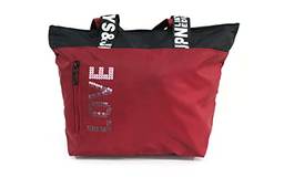 Bolsa de Ombro casual feminina love estilo sacola com 4 alça e forro interno Cor: Vermelho escuro