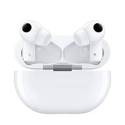 Fone de ouvido HUAWEI FreeBuds Pro, Bluetooth sem fio, com cancelamento de ruído dinâmico inteligente, sistema de 3 mic, carregamento sem fio rápido (Branco)