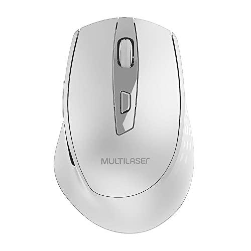 Mouse Sem Fio 2.4Ghz 1600 DPI 6 Bot?es Branco Usb Power Save Com Pilhas Inclusas - MO317