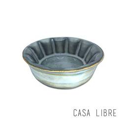 Jogo Tea Light Selenne com 4 Peças em cerâmica Casa Libre Cinza