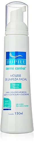 Mousse de Limpeza Facial Derme Control Nupill 150ml, Nupill, Branco