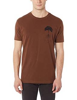 Camiseta,Vintage Gaia Tree,Osklen,masculino,Marrom,M