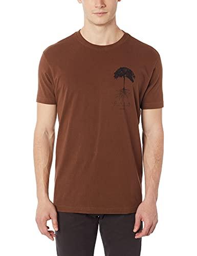 Camiseta,Vintage Gaia Tree,Osklen,masculino,Marrom,GG