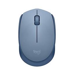Mouse sem fio Logitech M170 com Design Ambidestro Compacto, Conexão USB e Pilha Inclusa - Azul Claro