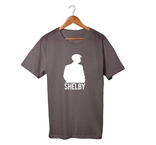 Camiseta Unissex Serie Peaky Blinders Shelby Netflix 100% Algodão (Chumbo, P)