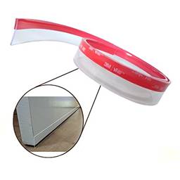Veda Porta Adesivo 30 mm (5 Metros - Transparente) Protetor Porta Vento