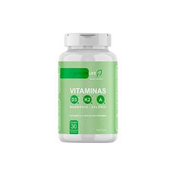 Vitaminas D3 2000UI | Vitamina K2 MK7 | Vitamina A | Selênio | Magnésio 30 Comprimidos
