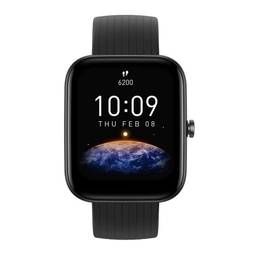 Relógio inteligente Amazfit Bip 3 para iPhone Android, Health Fitness Tracker com tela grande de 1,69 ", duração da bateria de 14 dias, mais de 60 modos esportivos (preto)