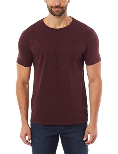 T-Shirt Logo Triangulo Relevo, Guess, Masculino, Vinho, M