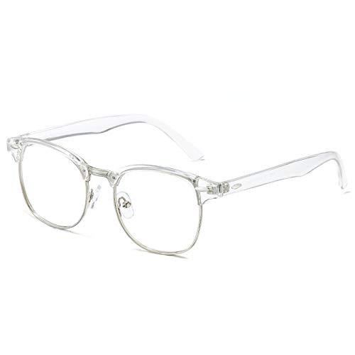 Cyxus Óculos de Luz Azul Óculos de Computador Lentes Transparentes Anti-Fadiga Ocular para Homens e Feminino Com bloqueio de UV (4-Transparente)