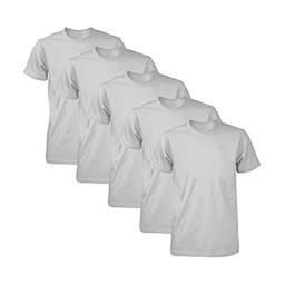 Kit com 5 Camisetas Masculina Dry Fit Part.B (Cinza, GG)