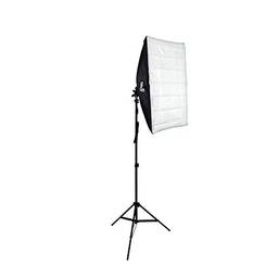 Kit de Iluminação Softbox 50x70cm com Soquete E-27 Embutido e Tripé de 2 metros Sou Foto para Estúdio Fotográfico