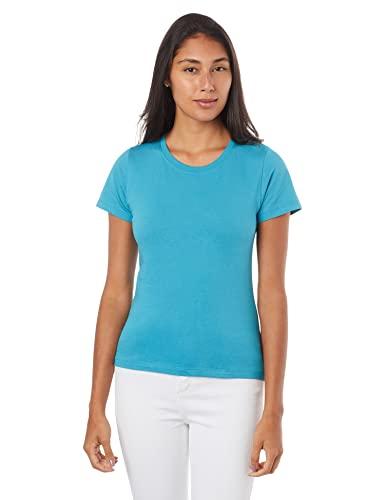 Camiseta Hering Básica feminino, Azul Claro, G