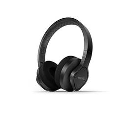Headphone Philips sport bluetooth com microfone, resistência a água e suor IPX55, almofadas macias e energia para 35 horas na cor preto TAA4216BK/00
