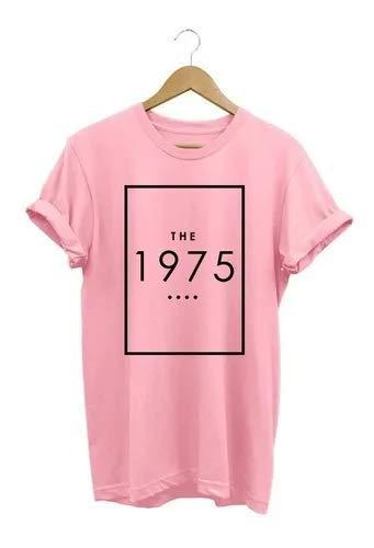 Camiseta Feminina The 1975 100% Algodão (P, Rosa)