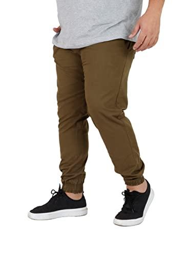 Calça Jogger Masculina Jeans Plus Size (Verde, G1)