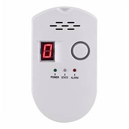 WUYUZI BRJ-502D detector digital de gás natural de alta sensibilidade alarme de gás doméstico monitor de vazamento de gás combustível para cozinha doméstica