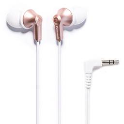 Fones de ouvido intra-auriculares com fio Panasonic ErgoFit RP-HJE120-N, rosa dourado