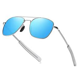 Óculos de sol polarizados para homens com proteção UV ultraleve ciclismo ciclismo pesca óculos de sol (azul)