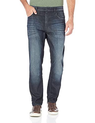 Calcas Jeans Ellus High Comfort Indigo(Comfort Slim) Recorte Lav.Escuro C/3D 42