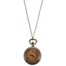 VILLCASE Relógio de Bolso de Quartzo Com Corrente Relógio de Bolso Vintage Steampunk Relógio de Quartzo Com Numeração Árabe E Colar de Corrente para Homens E Mulheres