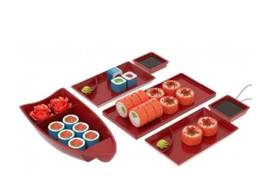 Kit Sushi 6Pcs, Vermelho Bold, Coza