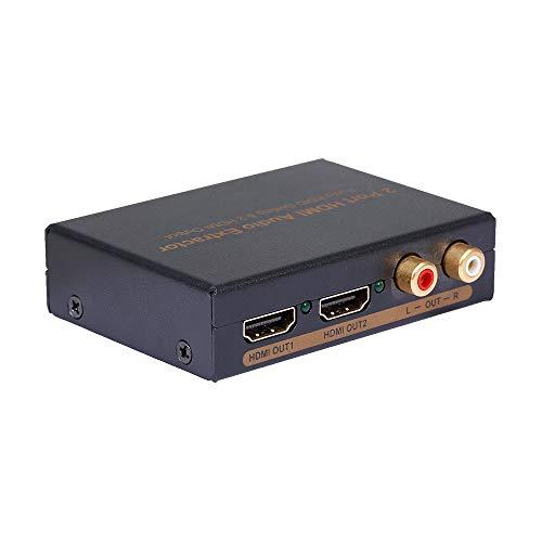 KAJIA NK-912 2 Portas HDMI Splitter Video Switcher Extrator de Áudio Configuração EDID de Áudio 2 Saída HDMI Plug EUA