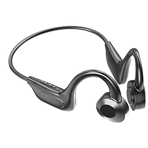 Homyl Fone de ouvido de condução óssea sem fio Fone de ouvido estéreo à prova de suor para esportes, fitness, caminhada, jogging, ginásio, à prova d'água
