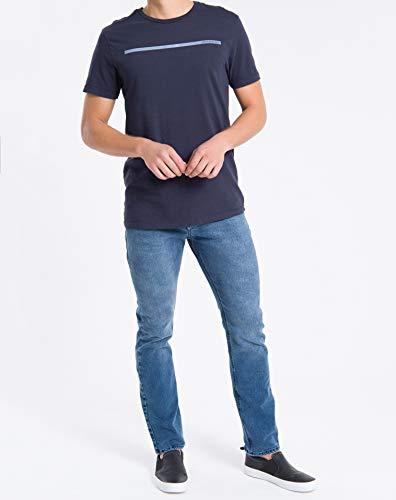 Camiseta Logo Palito, Calvin Klein, Masculino, Azul, P