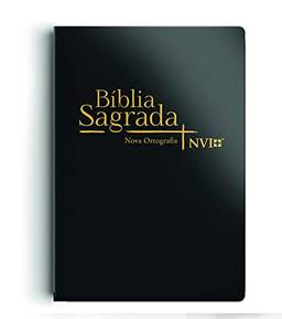 Bíblia NVI grande Novo Testamento - 2 cores capa semi luxo preta