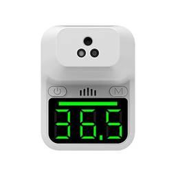Termômetro digital sem contato Staright para testa Termômetro infravermelho montado na parede ° C / ° F Chave da unidade Escritório Fábrica Transmissão de voz Alarme de febre Loja de escola