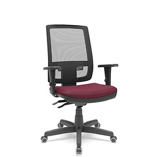 Cadeira de Escritório Presidente Brizza braços 3D - Plaxmetal (Couro Ecologico VIN)